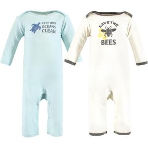 imageTouched by Nature Baby Girls Organic Cotton CoverallsSave the Bees