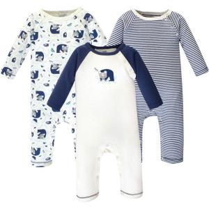 imageTouched by Nature Baby Girls Organic Cotton CoverallsWoodland