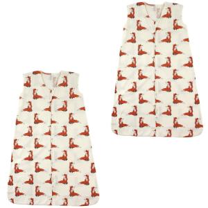 imageTouched by Nature Baby Organic Cotton Sleeveless Wearable Sleeping Bag Sack Blanket Moon 2Pack 1218 MonthsBoho Fox 2pack