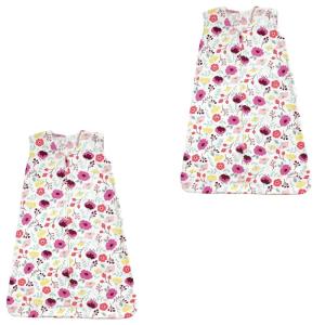 imageTouched by Nature Baby Organic Cotton Sleeveless Wearable Sleeping Bag Sack Blanket Moon 2Pack 1218 MonthsBotanical 2pack