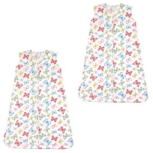 imageTouched by Nature Baby Organic Cotton Sleeveless Wearable Sleeping Bag Sack Blanket Moon 2Pack 1218 MonthsButterflies 2pack