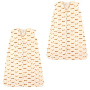 imageTouched by Nature Baby Organic Cotton Sleeveless Wearable Sleeping Bag Sack Blanket Moon 2Pack 1218 MonthsFox 2pack