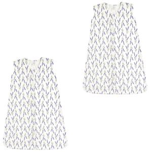 imageTouched by Nature Baby Organic Cotton Sleeveless Wearable Sleeping Bag Sack Blanket Moon 2Pack 1218 MonthsLavender 2pack