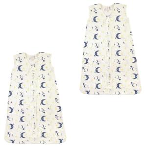 imageTouched by Nature Baby Organic Cotton Sleeveless Wearable Sleeping Bag Sack Blanket Moon 2Pack 1218 MonthsMoon 2pack
