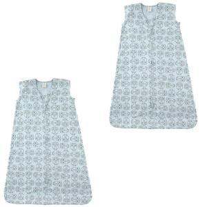 imageTouched by Nature Baby Organic Cotton Sleeveless Wearable Sleeping Bag Sack Blanket Moon 2Pack 1218 MonthsOwl 2pack