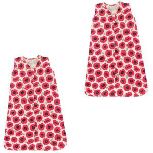imageTouched by Nature Baby Organic Cotton Sleeveless Wearable Sleeping Bag Sack Blanket Moon 2Pack 1218 MonthsPoppy 2pack