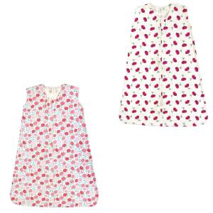 imageTouched by Nature Baby Organic Cotton Sleeveless Wearable Sleeping Bag Sack Blanket Moon 2Pack 1218 MonthsRosebud and Petals 2pack