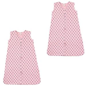 imageTouched by Nature Baby Organic Cotton Sleeveless Wearable Sleeping Bag Sack Blanket Moon 2Pack 1218 MonthsTiny Flowers 2pack