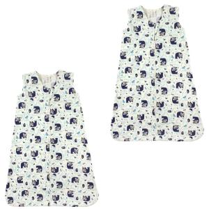 imageTouched by Nature Baby Organic Cotton Sleeveless Wearable Sleeping Bag Sack Blanket Moon 2Pack 1218 MonthsWoodland 2pack