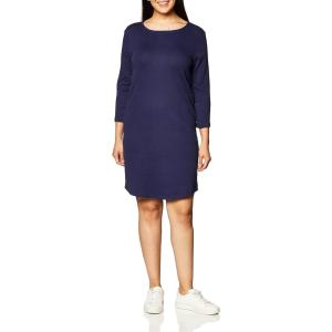 imageTouched by Nature Girls One Size Organic Cotton Short LongSleeve DressesWomen Navy Long Sleeve