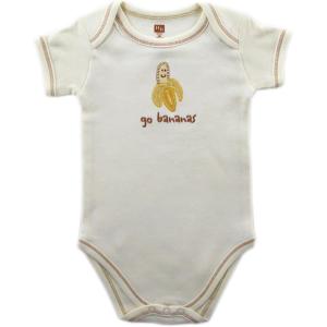 imageTouched by Nature Unisex Baby Organic Cotton BodysuitsBanana Ecru