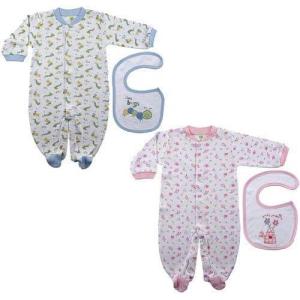 imageTouched by Nature Unisex Baby Organic Cotton BodysuitsBlue
