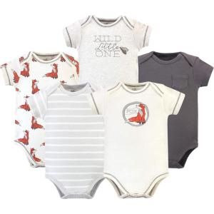 imageTouched by Nature Unisex Baby Organic Cotton BodysuitsBoho Fox