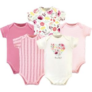imageTouched by Nature Unisex Baby Organic Cotton BodysuitsBotanical