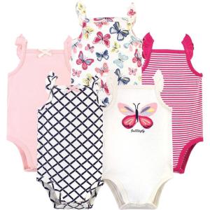 imageTouched by Nature Unisex Baby Organic Cotton BodysuitsBright Butterflies