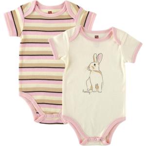 imageTouched by Nature Unisex Baby Organic Cotton BodysuitsBunny 2pack