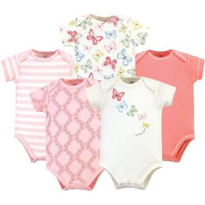 imageTouched by Nature Unisex Baby Organic Cotton BodysuitsButterflies