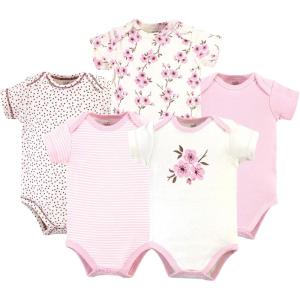 imageTouched by Nature Unisex Baby Organic Cotton BodysuitsCherry Blossom
