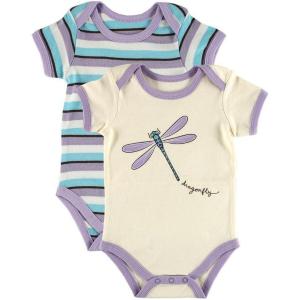 imageTouched by Nature Unisex Baby Organic Cotton BodysuitsDragonfly