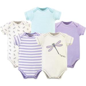 imageTouched by Nature Unisex Baby Organic Cotton BodysuitsDragonfly 5pack