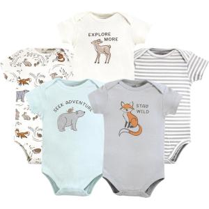 imageTouched by Nature Unisex Baby Organic Cotton BodysuitsDreamy Woodland