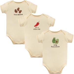 imageTouched by Nature Unisex Baby Organic Cotton BodysuitsGuacamole