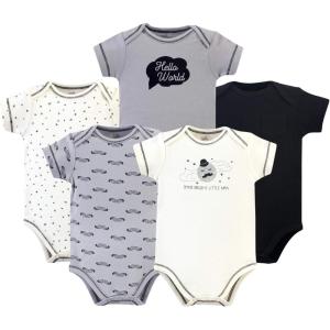 imageTouched by Nature Unisex Baby Organic Cotton BodysuitsMr Moon
