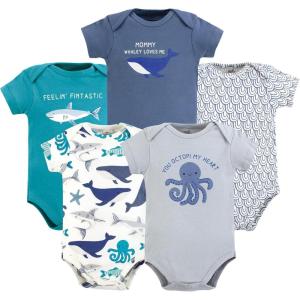 imageTouched by Nature Unisex Baby Organic Cotton BodysuitsMystic Sea