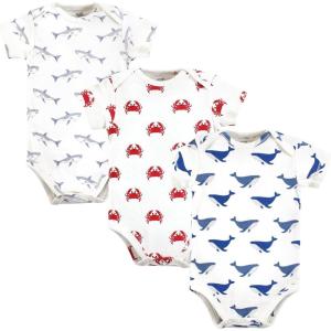 imageTouched by Nature Unisex Baby Organic Cotton BodysuitsMystic Sea Creatures Short Sleeve