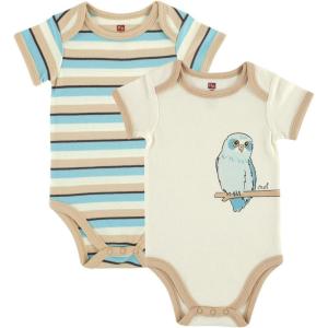 imageTouched by Nature Unisex Baby Organic Cotton BodysuitsOwl