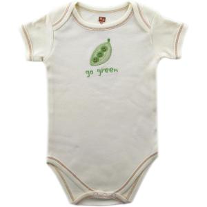 imageTouched by Nature Unisex Baby Organic Cotton BodysuitsPea 1pack