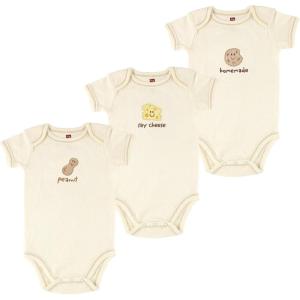 imageTouched by Nature Unisex Baby Organic Cotton BodysuitsPeanut