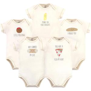 imageTouched by Nature Unisex Baby Organic Cotton BodysuitsPizza