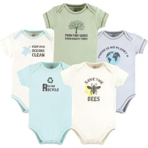 imageTouched by Nature Unisex Baby Organic Cotton BodysuitsPlanet B