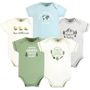 imageTouched by Nature Unisex Baby Organic Cotton BodysuitsPlanet Based