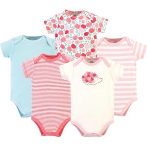 imageTouched by Nature Unisex Baby Organic Cotton BodysuitsRosebud