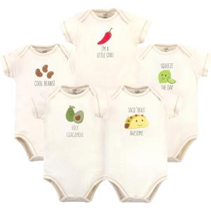 imageTouched by Nature Unisex Baby Organic Cotton BodysuitsTaco