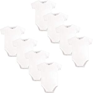 imageTouched by Nature Unisex Baby Organic Cotton BodysuitsWhite 8pack