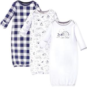 imageTouched by Nature Unisex Baby Organic Cotton GownsArctic