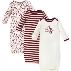imageTouched by Nature Unisex Baby Organic Cotton GownsBerry Branch
