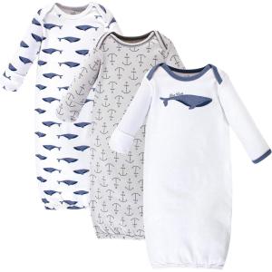 imageTouched by Nature Unisex Baby Organic Cotton GownsBlue Whale