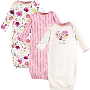 imageTouched by Nature Unisex Baby Organic Cotton GownsBotanical