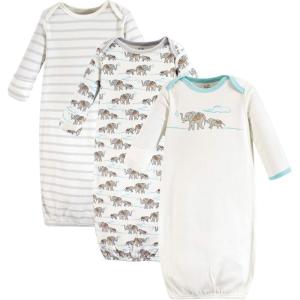 imageTouched by Nature Unisex Baby Organic Cotton GownsCream Elephant