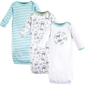 imageTouched by Nature Unisex Baby Organic Cotton GownsForest