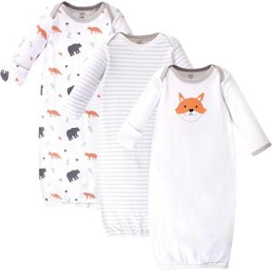 imageTouched by Nature Unisex Baby Organic Cotton GownsGray Fox
