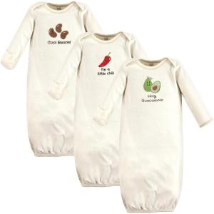 imageTouched by Nature Unisex Baby Organic Cotton GownsGuacamole