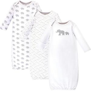 imageTouched by Nature Unisex Baby Organic Cotton GownsMarching Elephant