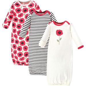 imageTouched by Nature Unisex Baby Organic Cotton GownsPoppy