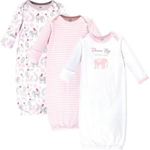 imageTouched by Nature Unisex Baby Organic Cotton GownsTribal Elephant