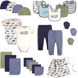 imageTouched by Nature Unisex Baby Organic Cotton Layette Set and GiftsetBold Dinosaurs